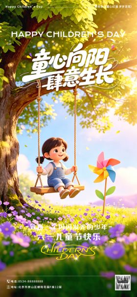 童心向阳肆意生长儿童节快乐