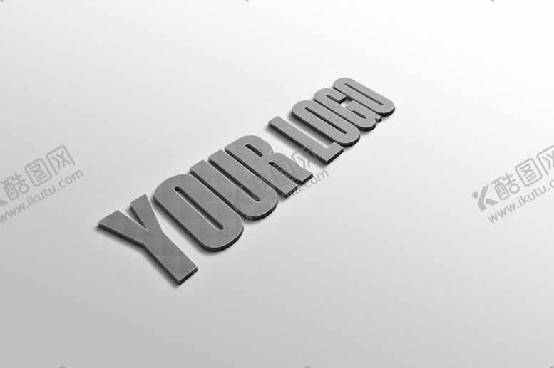 logo样机图片高档LOGO贴智能层