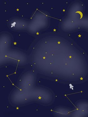 夜晚星空矢量