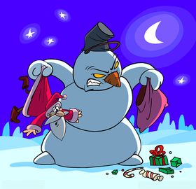 雪人搞笑漫画