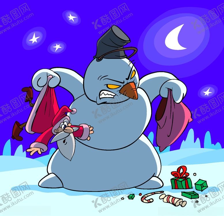 编号：52335306151520568332【酷图网】源文件下载-雪人搞笑漫画
