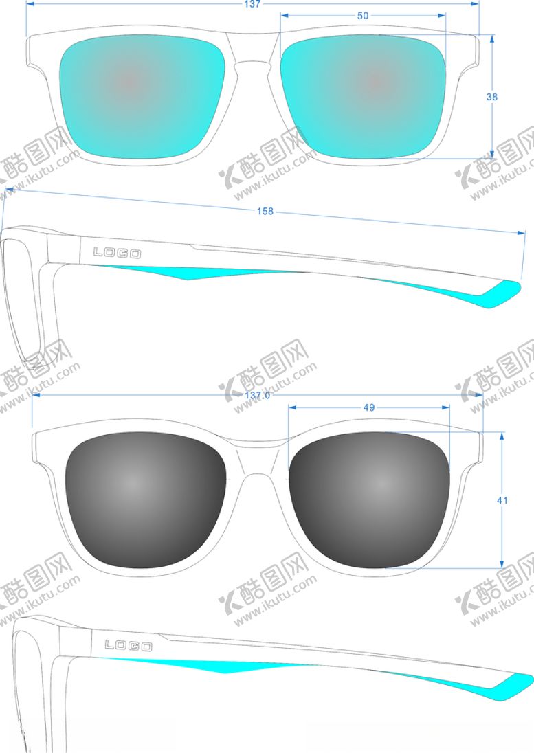 编号：90302109260734308140【酷图网】源文件下载-运动休闲眼镜