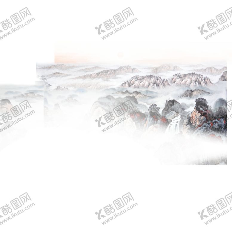编号：34388705040619037087【酷图网】源文件下载-水墨山水素材