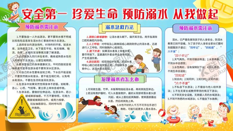 编号：80126605110240532213【酷图网】源文件下载-预防溺水