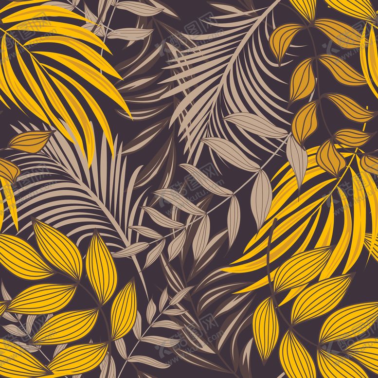 编号：61753511010639172217【酷图网】源文件下载-叶子花纹