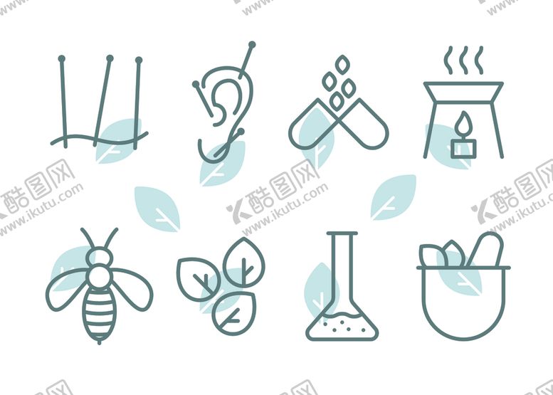 编号：17441510061653332419【酷图网】源文件下载-中医针灸图标