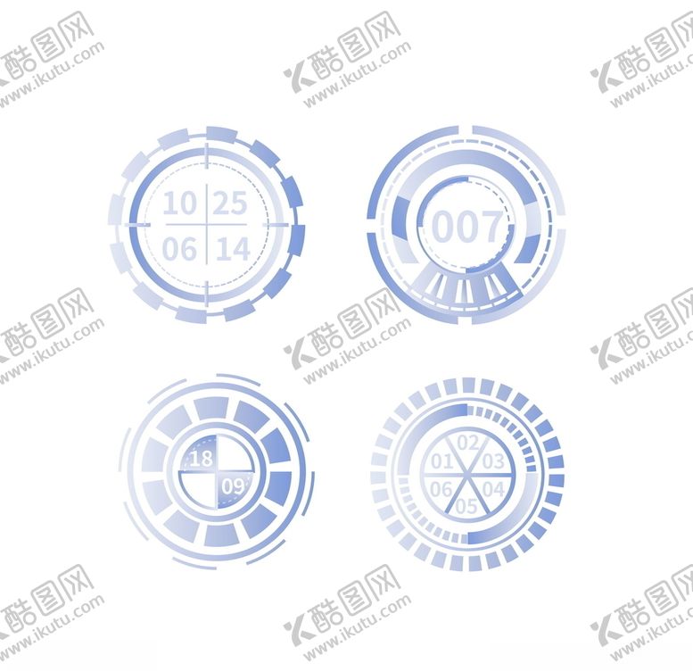 编号：59501109141704086181【酷图网】源文件下载-圆环科技元素