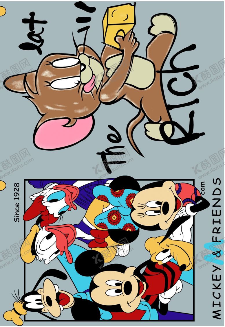 编号：53376410130342515442【酷图网】源文件下载-米奇米老鼠唐老鸭经典米奇