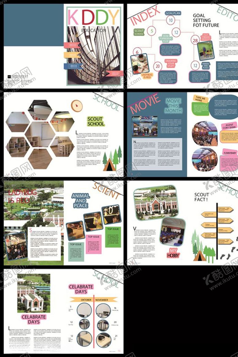 编号：70304510281421265103【酷图网】源文件下载-画册模板