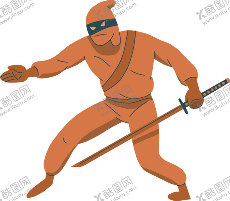 编号：66306710091012457918【酷图网】源文件下载-卡通忍者