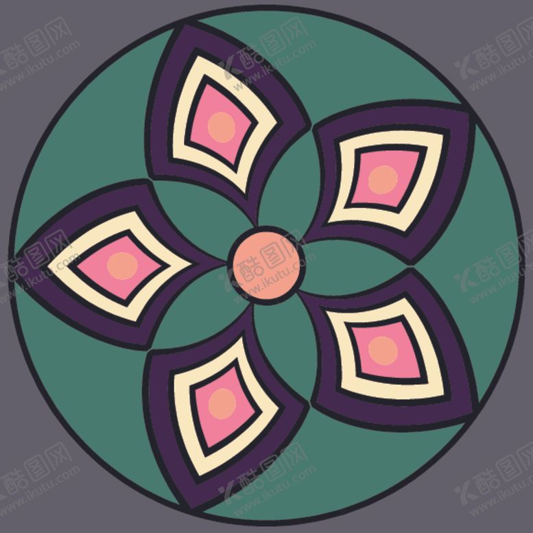 编号：82878809291031202504【酷图网】源文件下载-波西米亚风格花纹图案