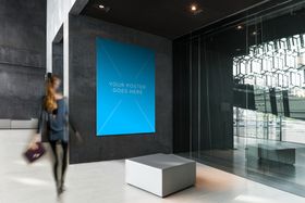 户外海报样机