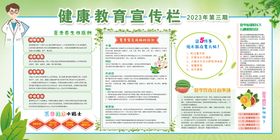 编号：98043509230018120791【酷图网】源文件下载-2023健康教育宣传栏