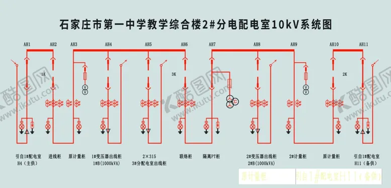 编号：55433502161432034301【酷图网】源文件下载-10kV线路图