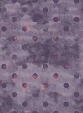 粉色底点缀红色圆点图案