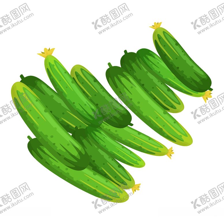 编号：65252905050702067009【酷图网】源文件下载-黄瓜插画