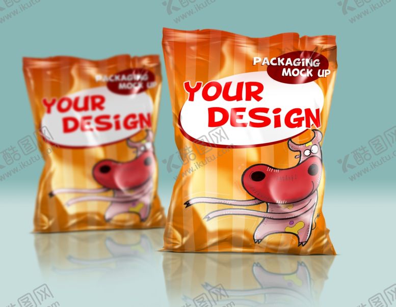 编号：13239110110324126774【酷图网】源文件下载-食品零食包装贴图样机