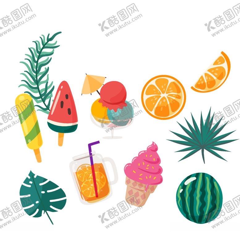 编号：81527007070200552347【酷图网】源文件下载-夏日元素