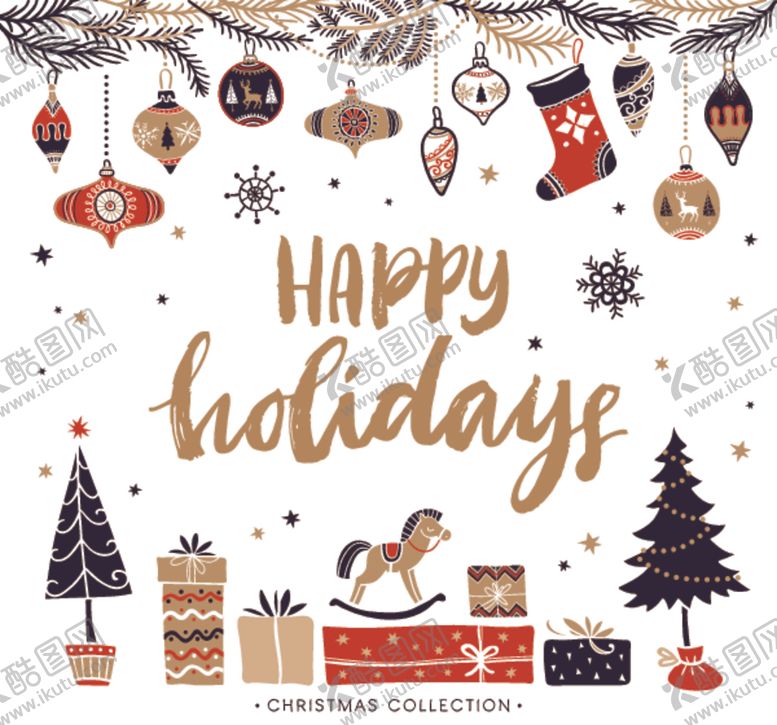 编号：23315410291443177319【酷图网】源文件下载-圣诞节创意卡通图案