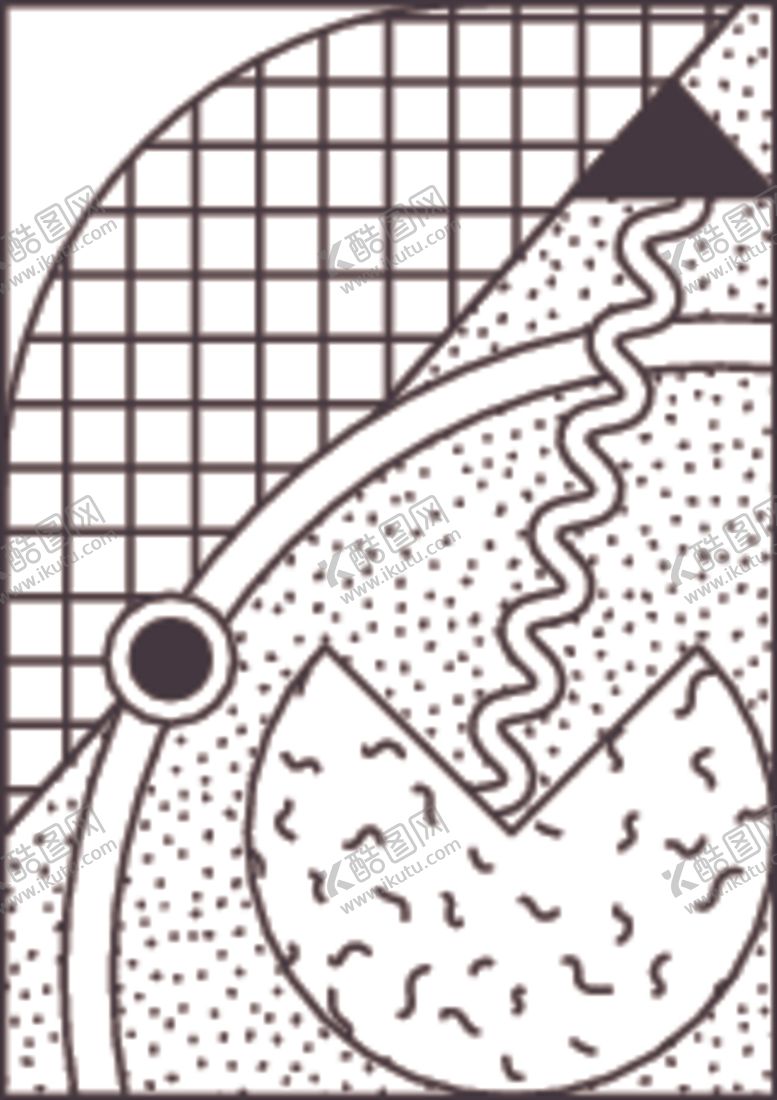 编号：77734209140120456702【酷图网】源文件下载-孟菲斯抽象装饰图案