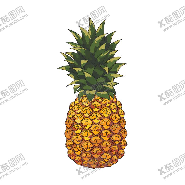 编号：25529504301719381433【酷图网】源文件下载-菠萝插图