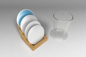 杯垫玻璃杯样机