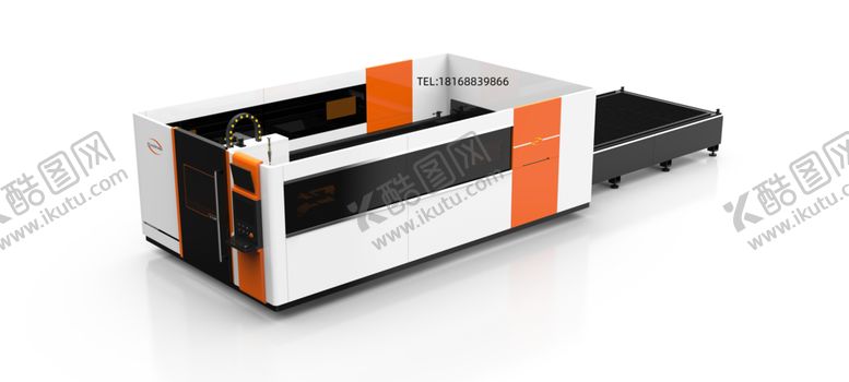 编号：10010109130103557802【酷图网】源文件下载-双平台交换激光切割机