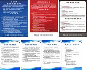 安全生产制度牌