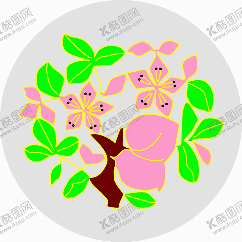 编号：60083302110707073917【酷图网】源文件下载-手绘矢量图插画简笔画24节气花