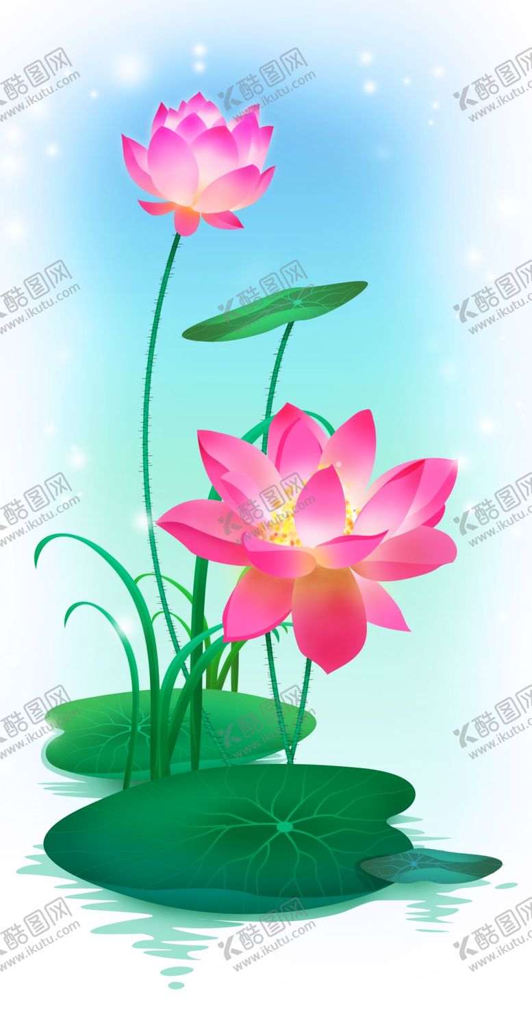 编号：86319506171836471858【酷图网】源文件下载-荷花玄关背景墙装饰画