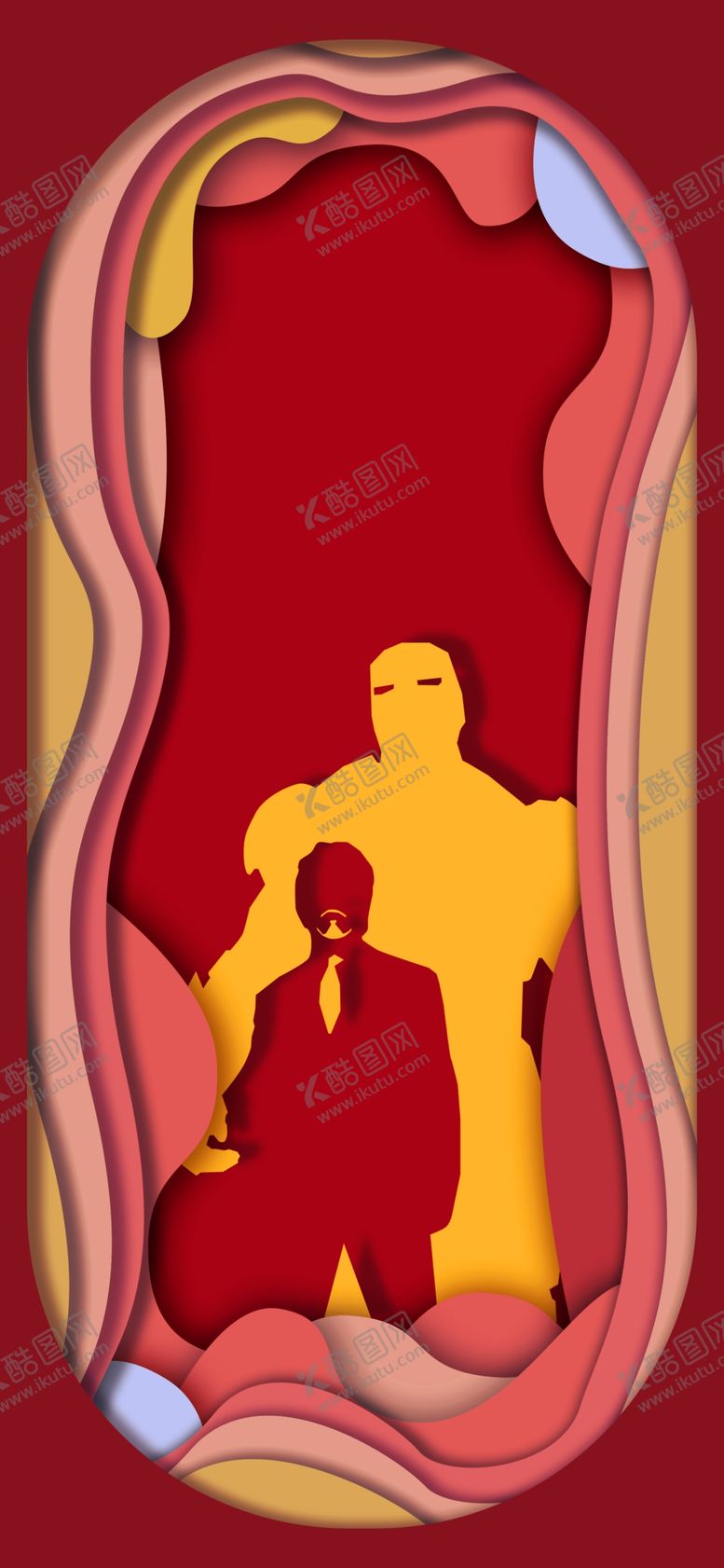 编号：18460009191035431988【酷图网】源文件下载-剪纸风格海报