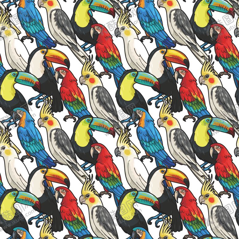 编号：60567710281919272211【酷图网】源文件下载-手绘鸟动物印花数码热