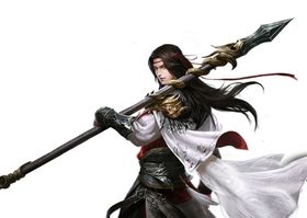 游戏人物配图水彩工笔画水墨