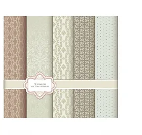 复古风几何图案墙纸集合