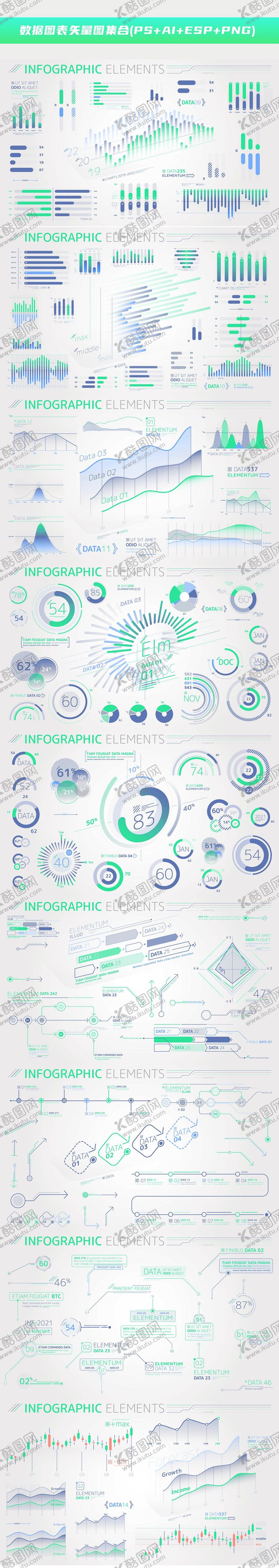 编号：43965309101948399898【酷图网】源文件下载-UI数据图表PPT矢量图表格素材设计