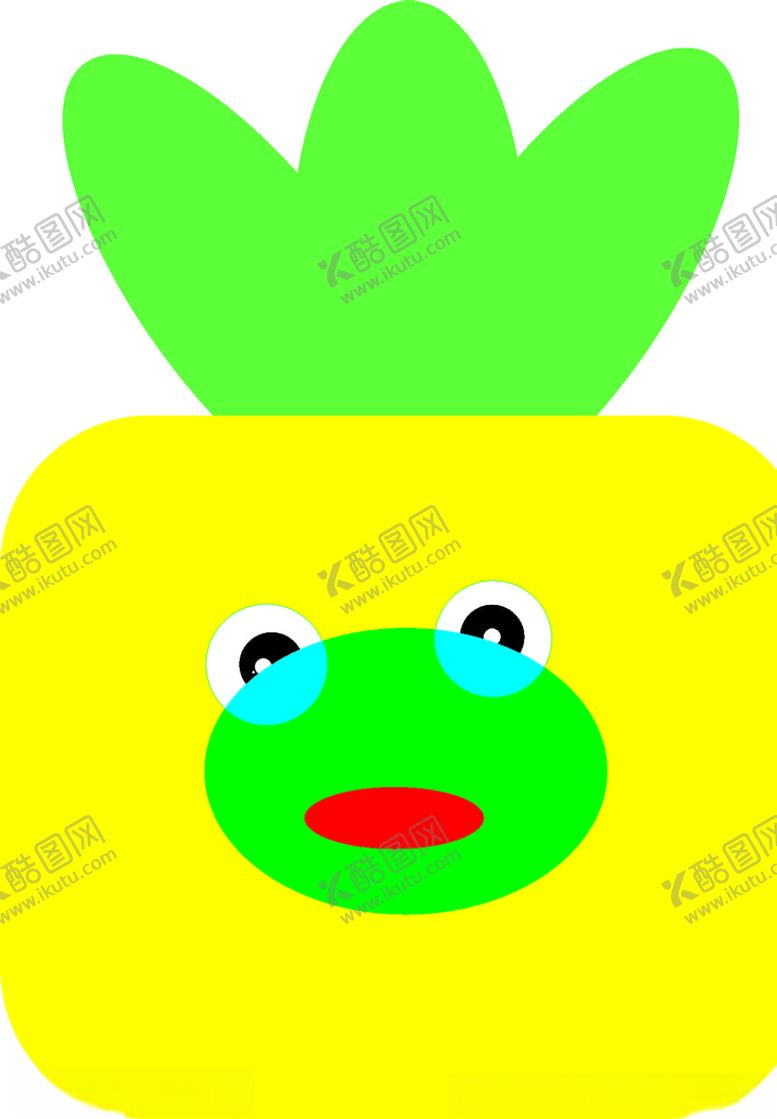 编号：58663006272338164859【酷图网】源文件下载-绿植青蛙头