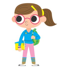 卡通儿童人物形象小朋友小孩子学生