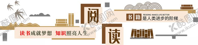 编号：42278002271614353586【酷图网】源文件下载-阅读文化墙