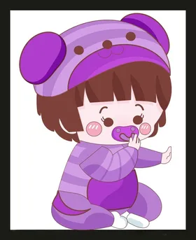 手绘卡通儿童插画插画宝宝宝宝