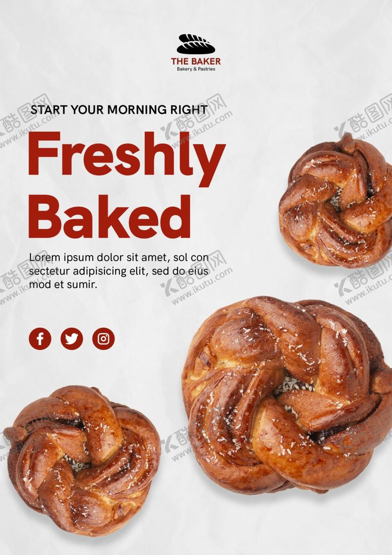 编号：60275309261539043404【酷图网】源文件下载-面包海报