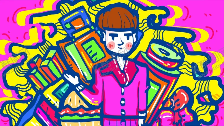 编号：12254012152106425208【酷图网】源文件下载-抽象插画