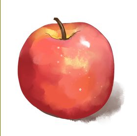 手绘苹果