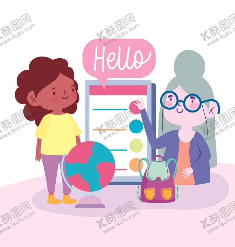 编号：80039006180344579039【酷图网】源文件下载-手绘可爱女生