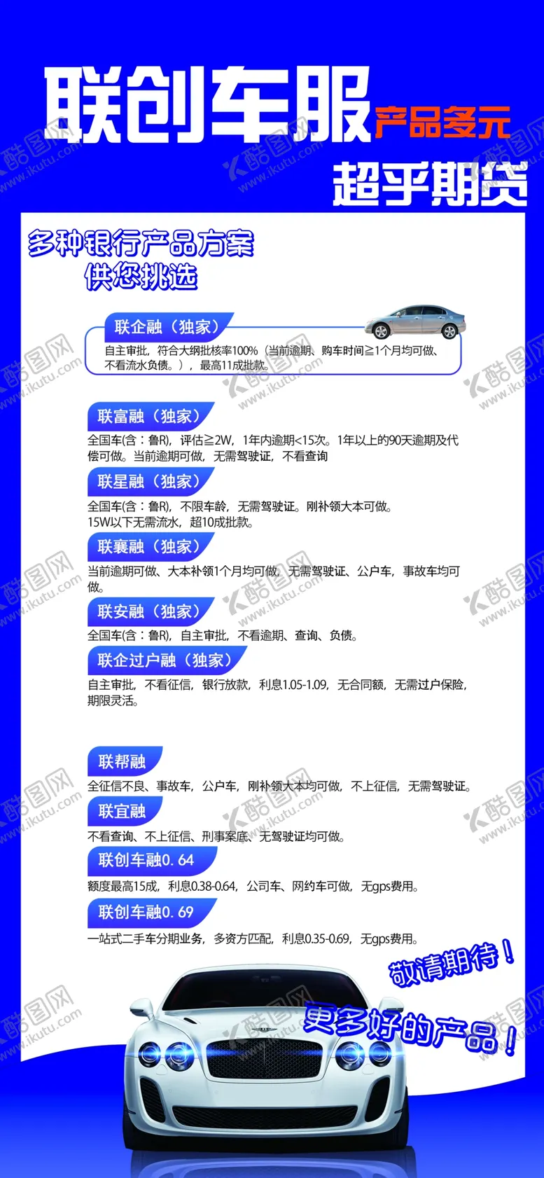 编号：78263302280550548464【酷图网】源文件下载-车贷海报