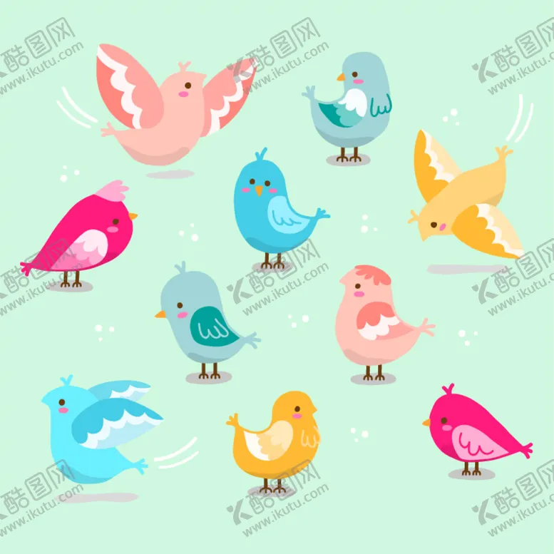 编号：59102809210525223280【酷图网】源文件下载-卡通小鸟