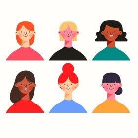 卡通人物头像男生女生简笔画可爱