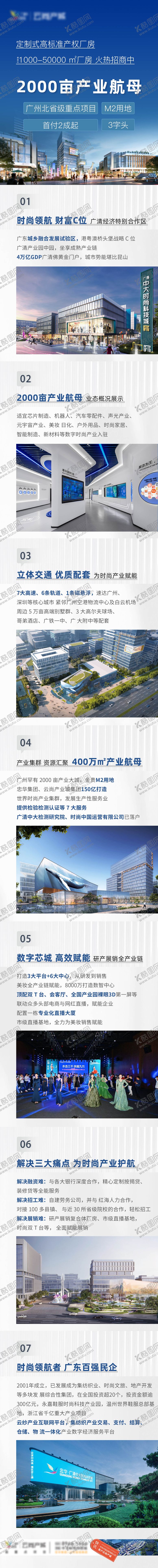 编号：52499111210320282594【酷图网】源文件下载-厂房商业业态介绍长图专题设计