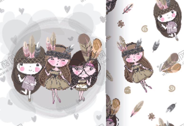 编号：49446410140046013068【酷图网】源文件下载-连续花纹