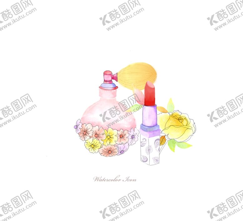 编号：59642707020903588563【酷图网】源文件下载-彩绘浪漫香水口红