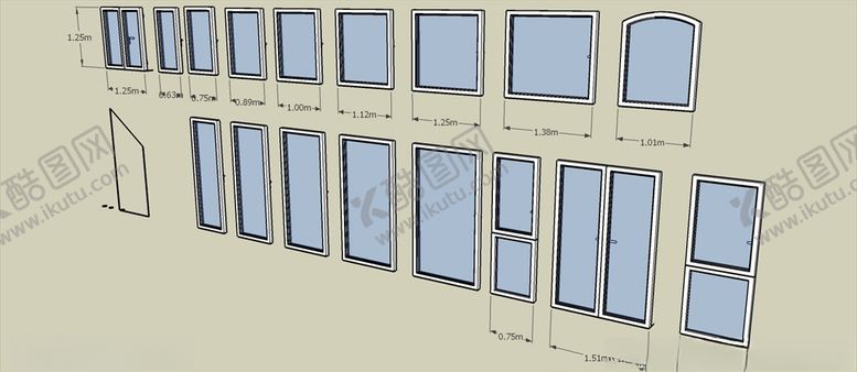 编号：72874410071326222692【酷图网】源文件下载-窗户模型